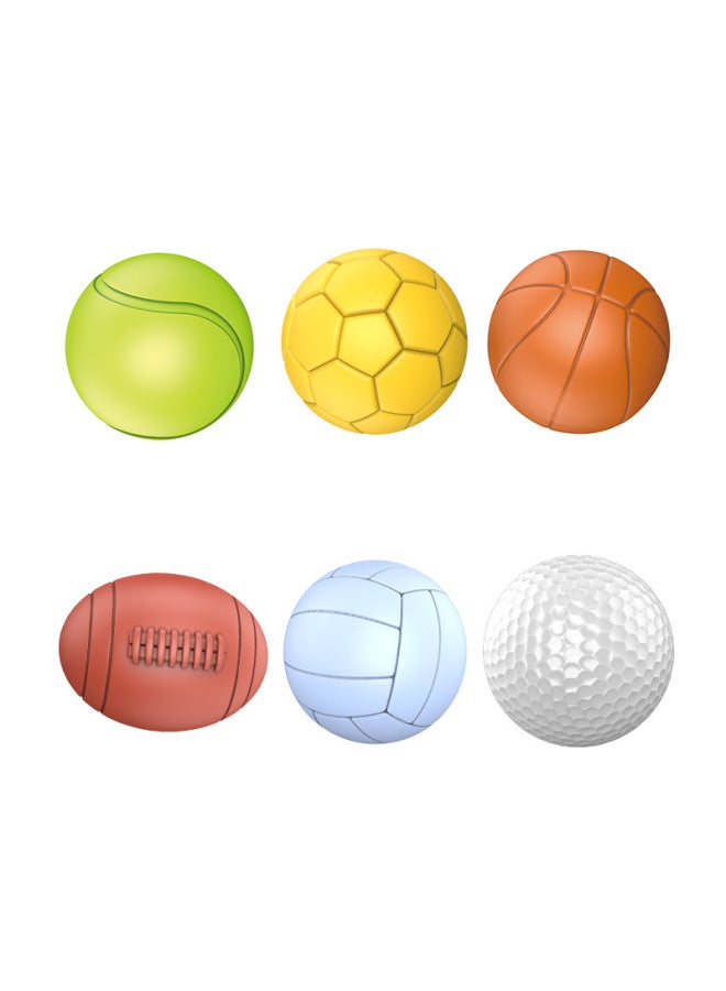 Baby Soft Rubber Building Blocks Can Bite 6-12 Months Soft Rubber Ball Baby 1-3 Years Old Children Tumbler Educational Toys - Image 5
